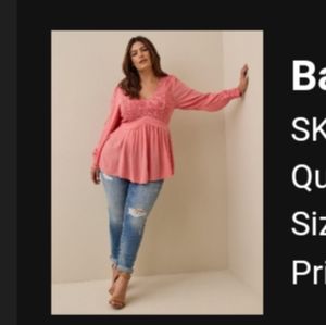 Torrid babydoll top